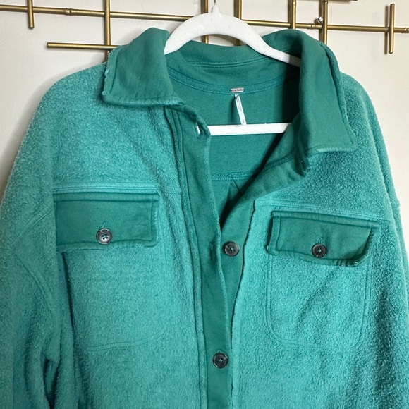 FREE PEOPLE Ruby Fleece Jacket Watermelon Rind - Picture 7 of 12